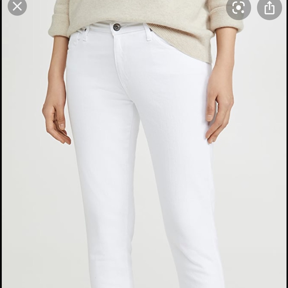 AG Prima Crop Raw Hem Jeans